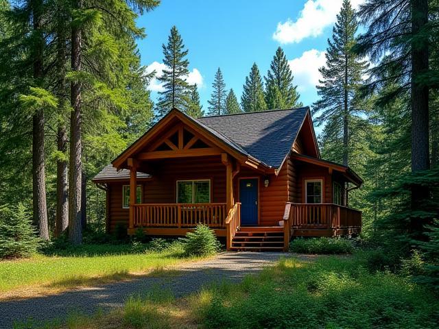 2-bedroom cabin with forest view at Northern Current Adventures