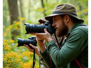 Nature photography workshop capturing vibrant forest and wildlife scenes